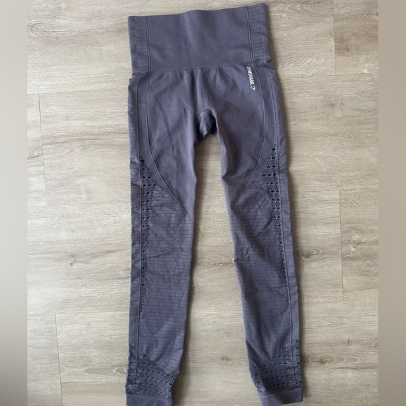 Gymshark Seamless Energy High Waisted Gray Leggings Women’s Size XS - Picture 1 of 8